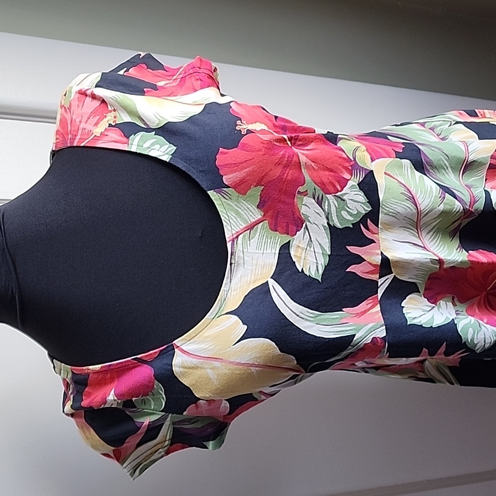 Tropical print cotton maxi dress - Picture 6 of 10